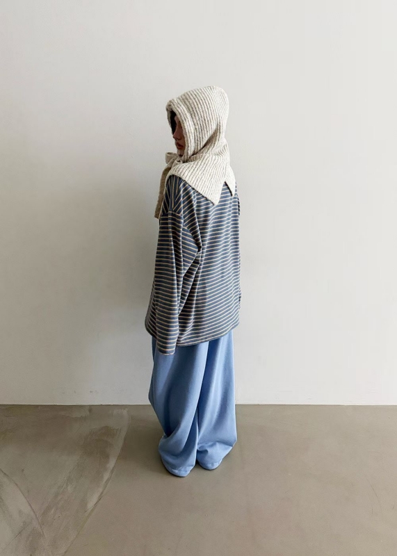 韓 小弧度休閒褲 6色