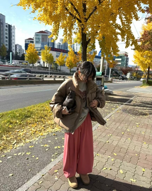 韓 小弧度休閒褲 6色