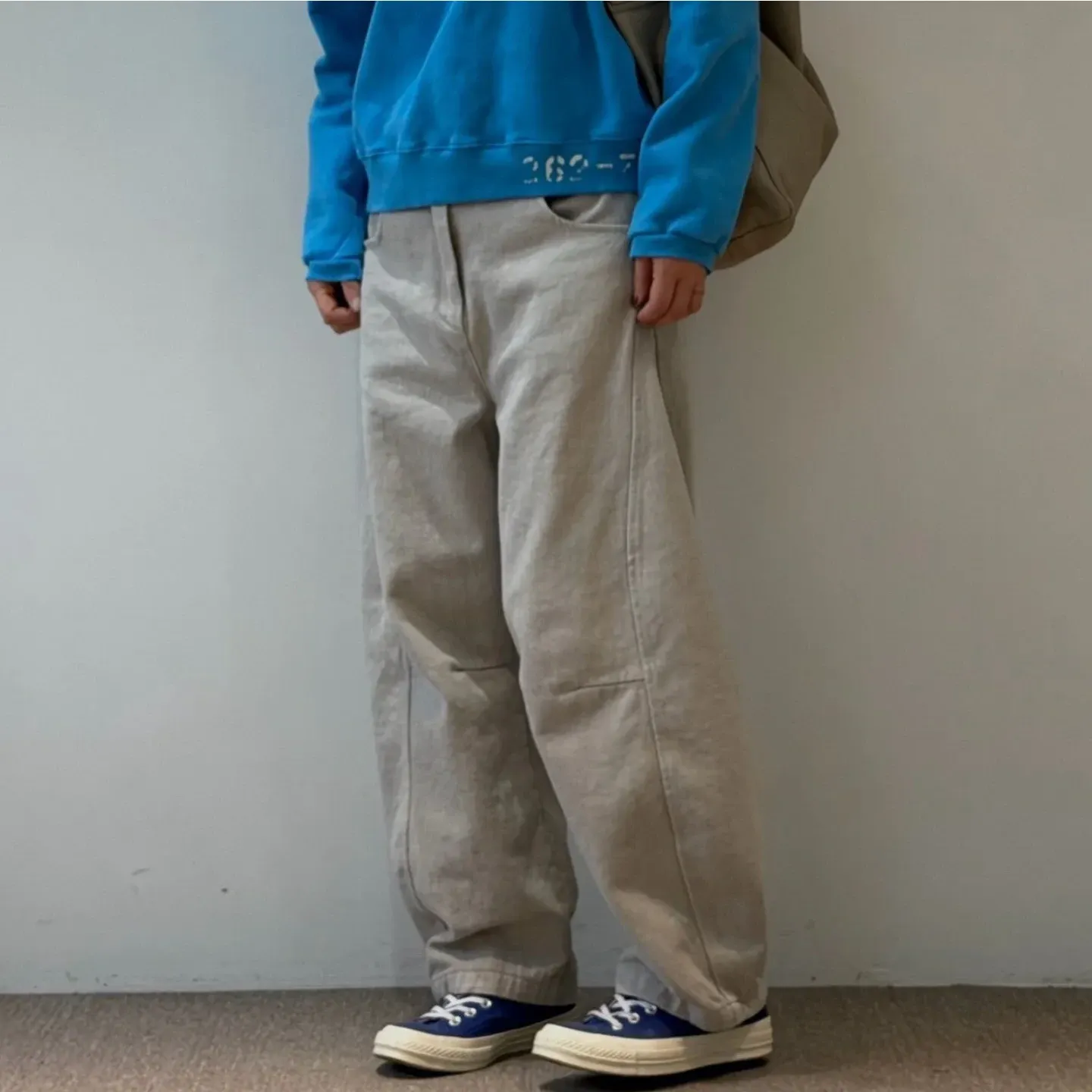 韓 綁帶車線褲 3色