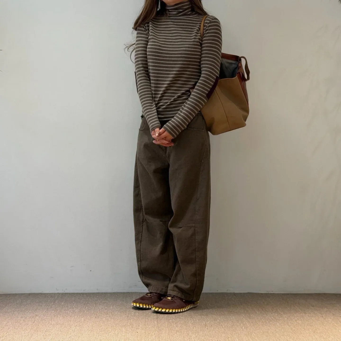 韓 綁帶車線褲 3色