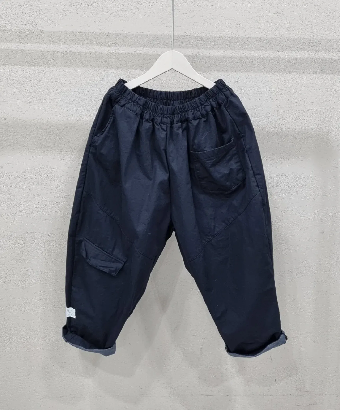 韓 大口袋八分寬褲 3色