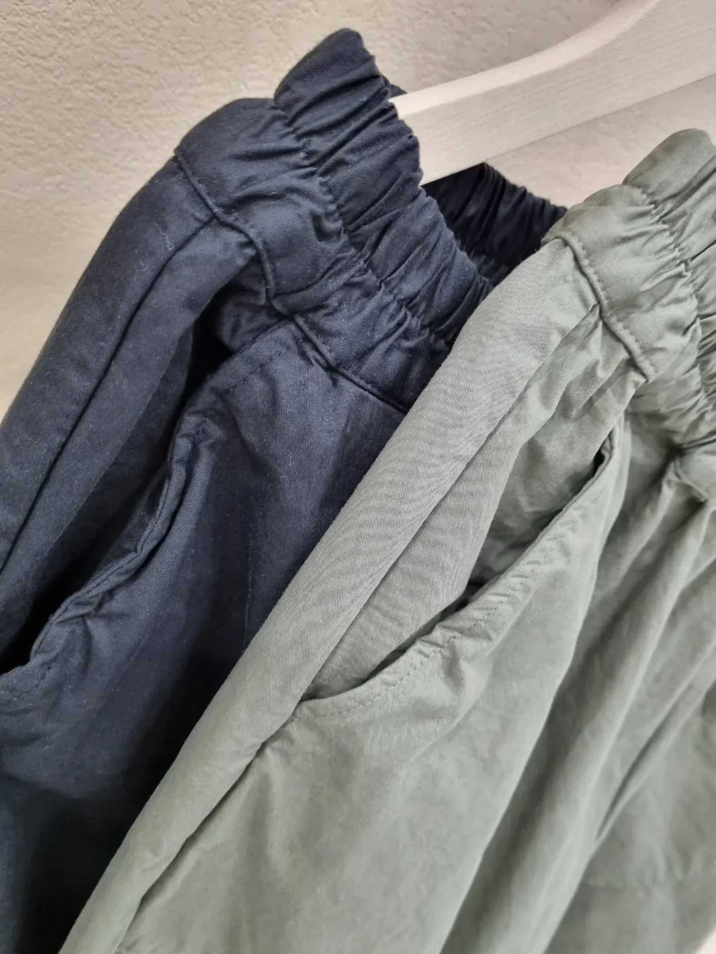 韓 大口袋八分寬褲 3色