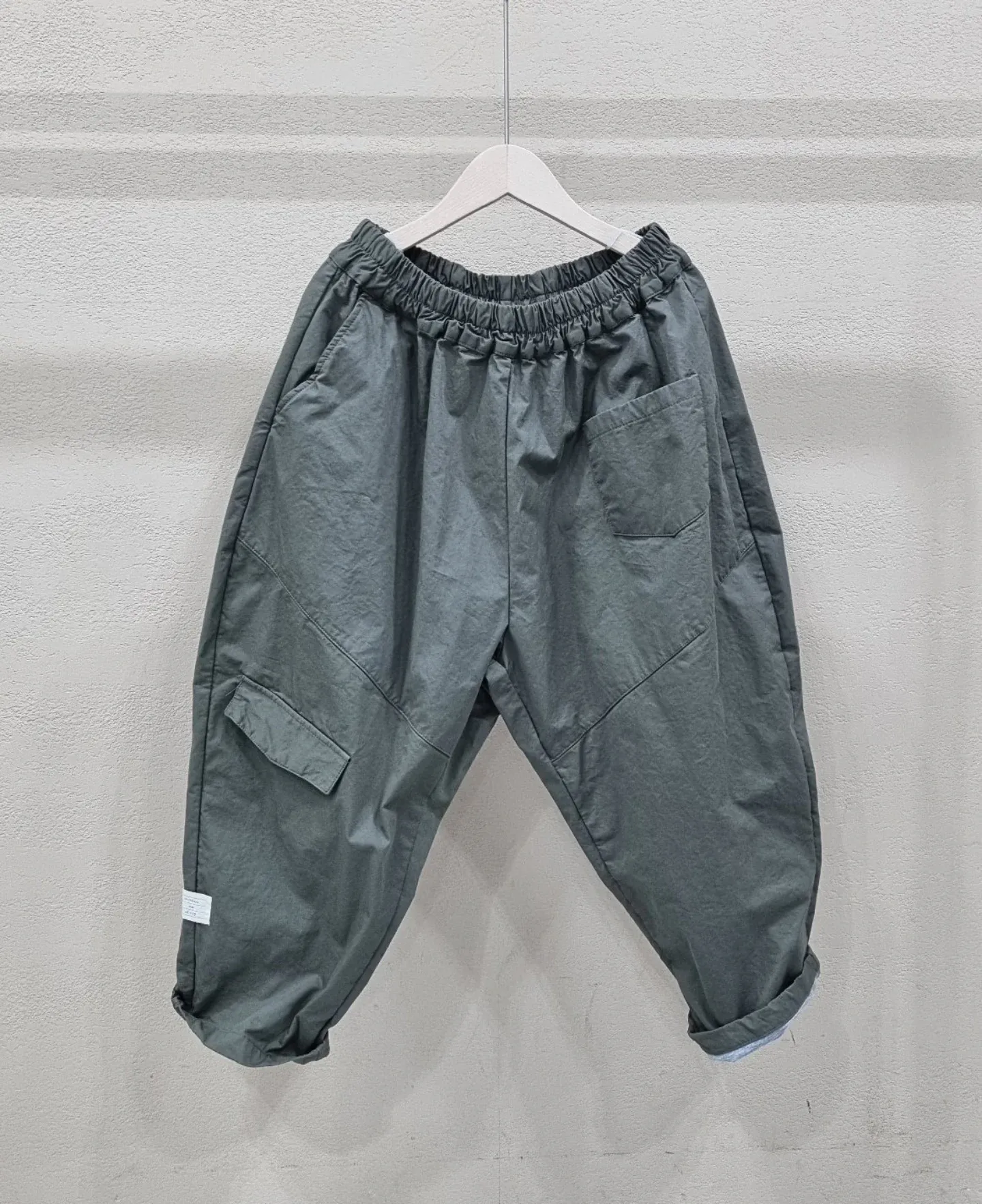 韓 大口袋八分寬褲 3色