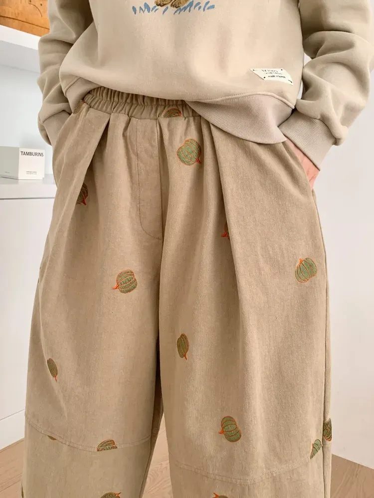 韓 南瓜小寬褲 3色