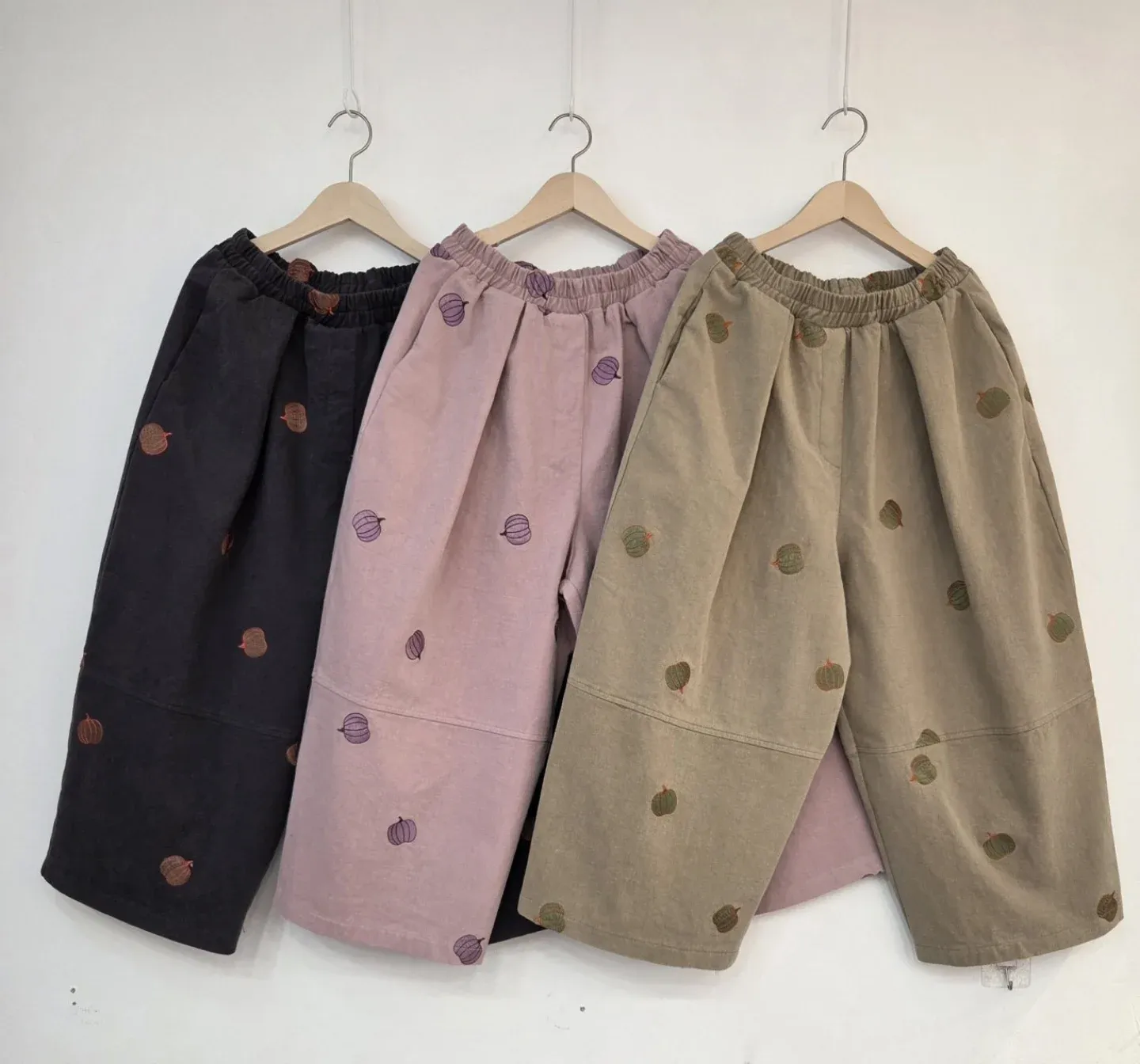 韓 南瓜小寬褲 3色