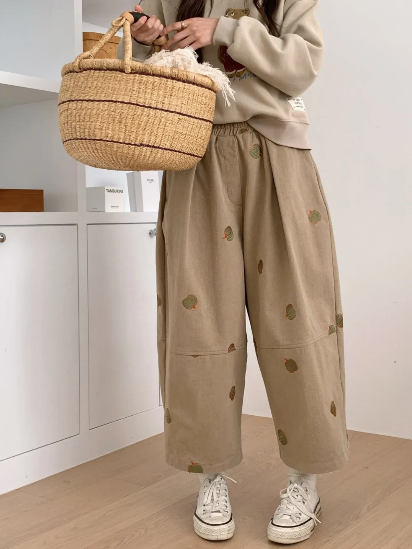 韓 南瓜小寬褲 3色