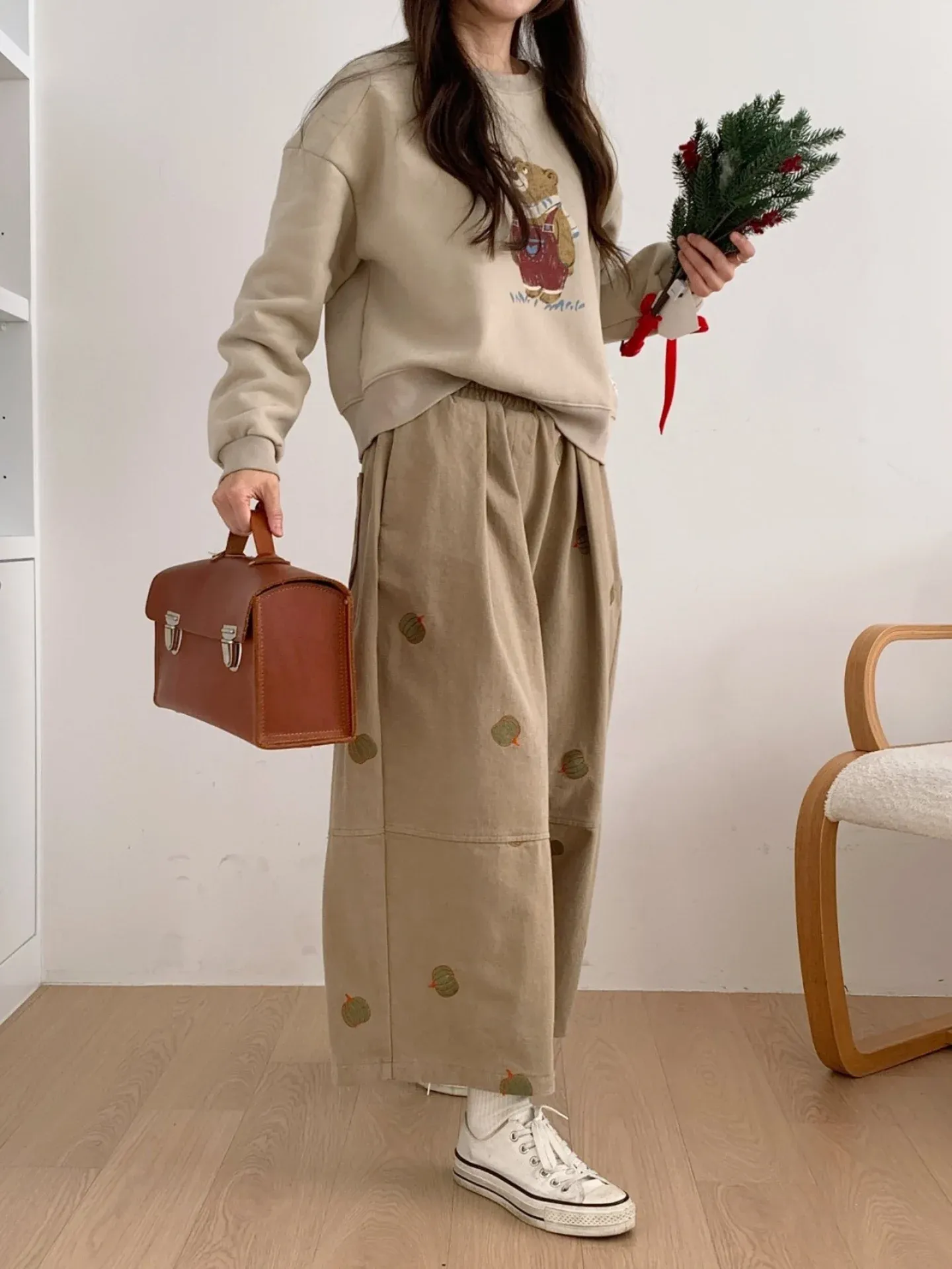 韓 南瓜小寬褲 3色