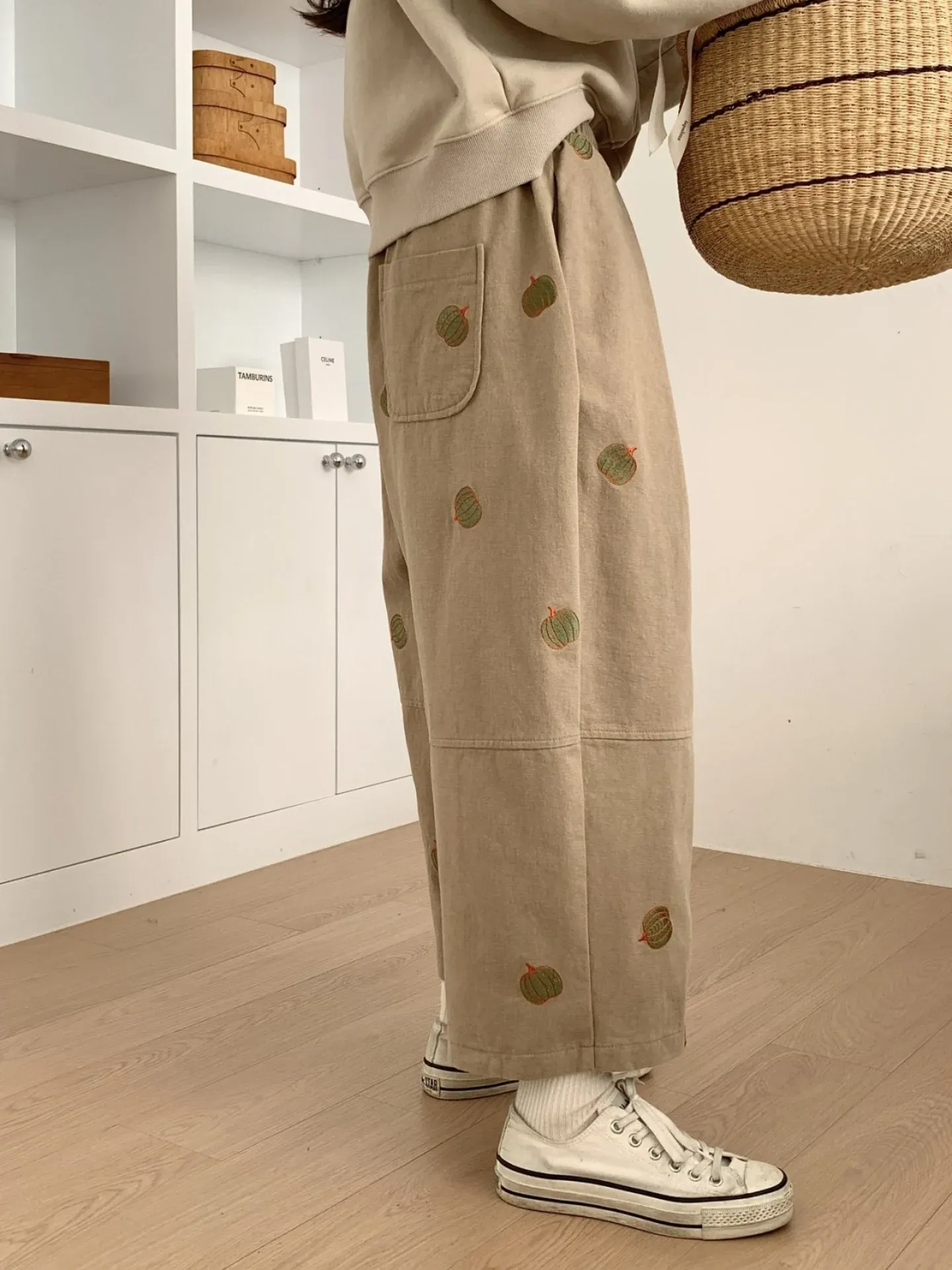 韓 南瓜小寬褲 3色