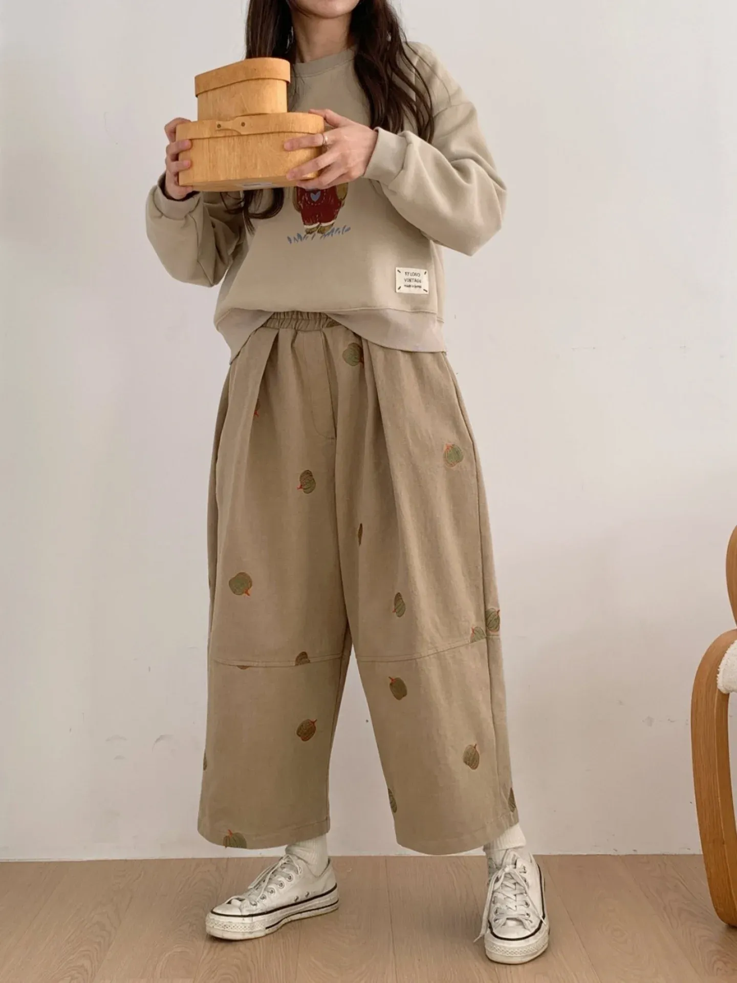 韓 南瓜小寬褲 3色