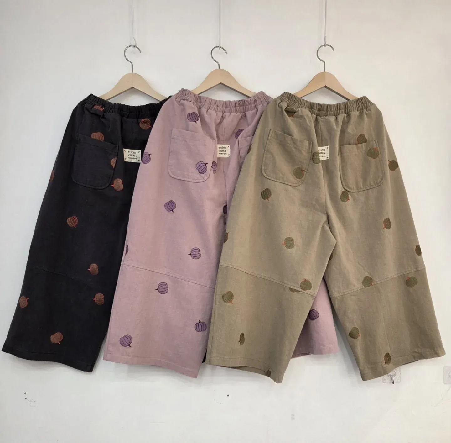 韓 南瓜小寬褲 3色