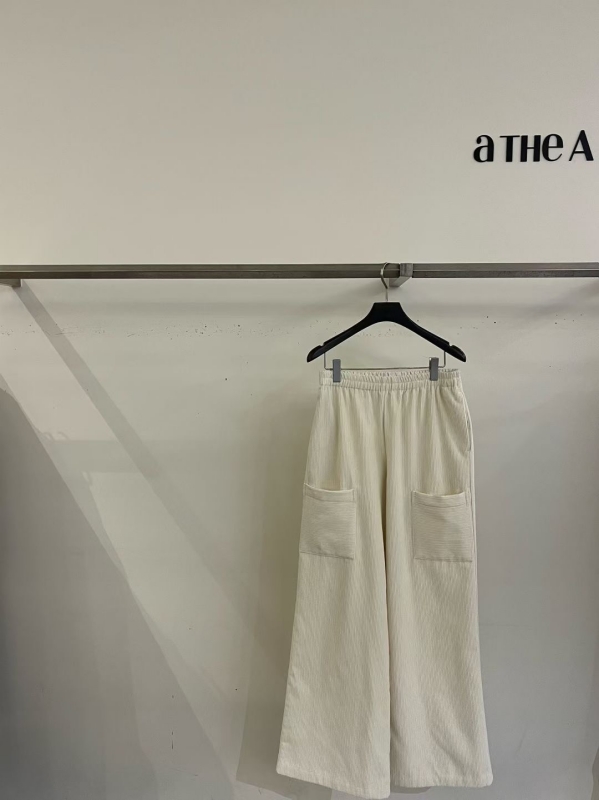 韓 前低口袋寬褲 2色