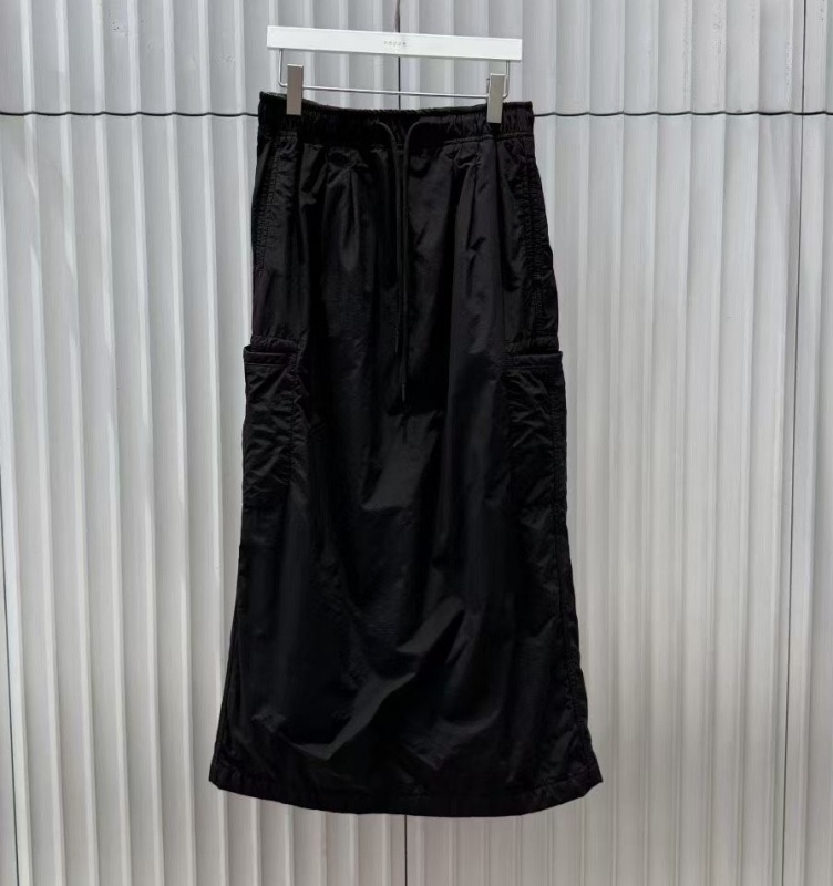 韓 側開衩風衣布長裙 2色 size