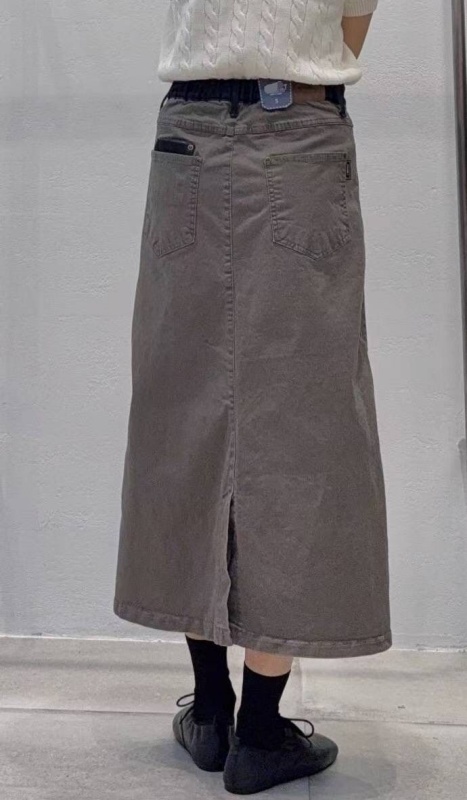 韓 牛仔布腰頭裙 3色 size