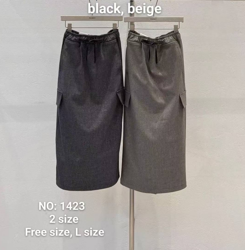 韓 綁帶工裝口袋裙 2色 size