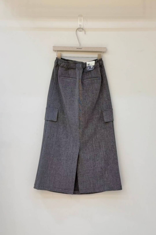 韓 綁帶工裝口袋裙 2色 size