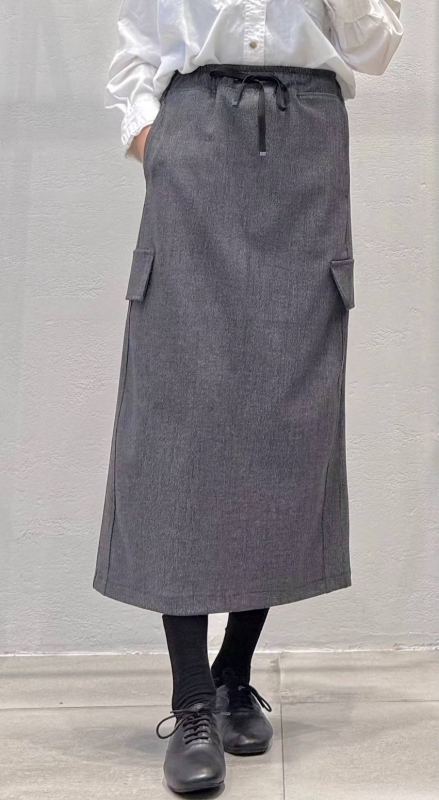 韓 綁帶工裝口袋裙 2色 size