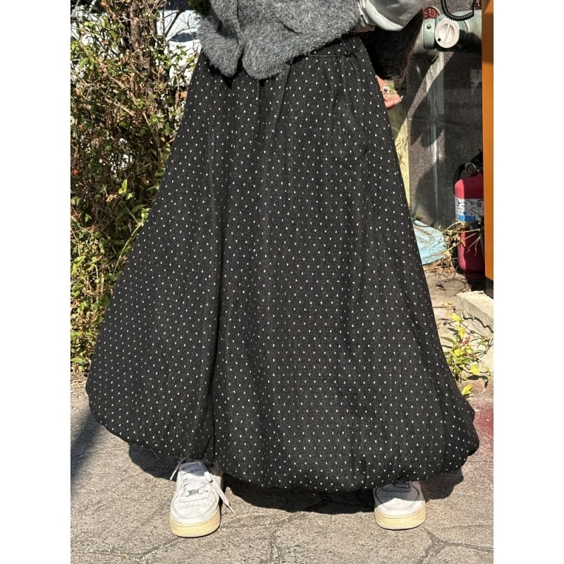 韓 點點微澎長裙 2色