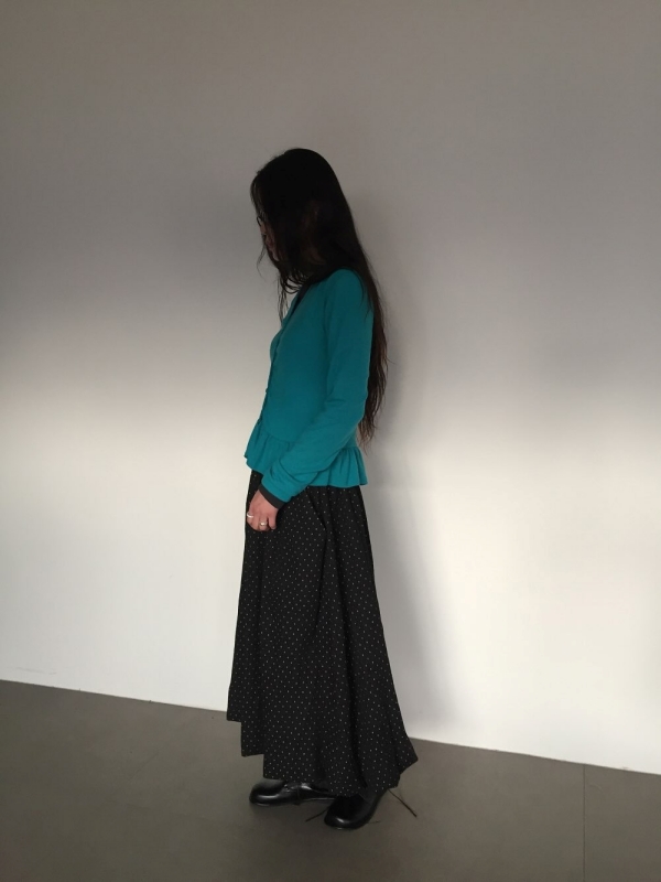 韓 點點微澎長裙 2色