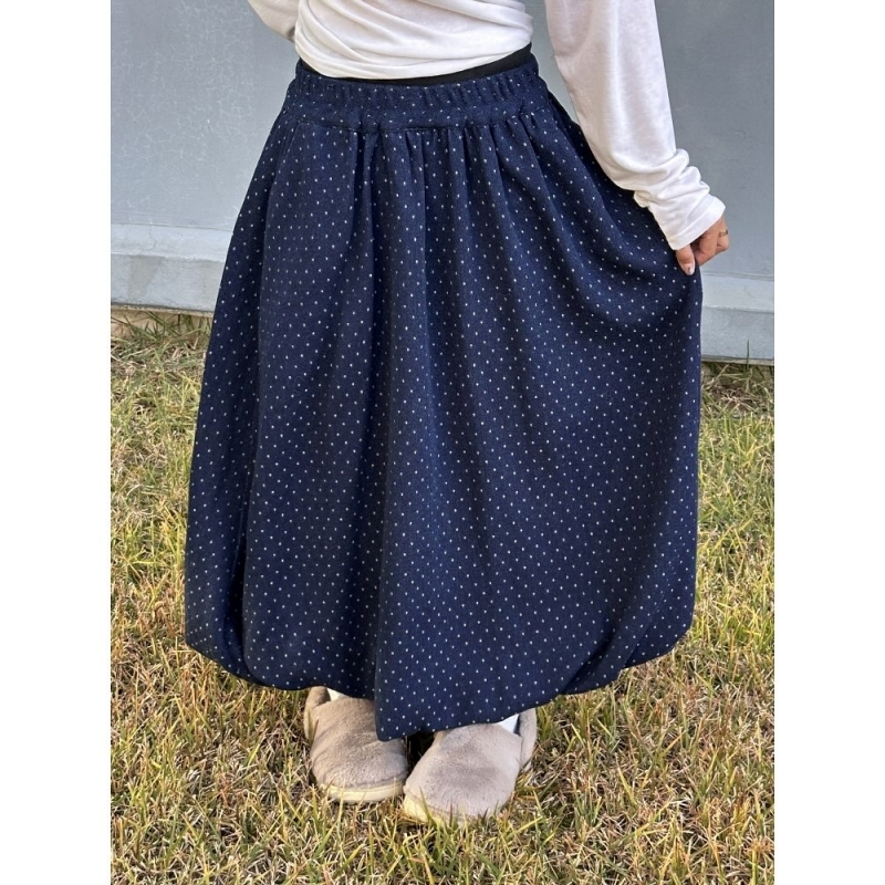 韓 點點微澎長裙 2色