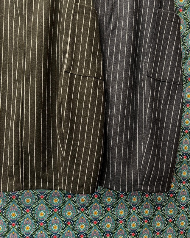 韓 直條文側口袋長裙 2色 size