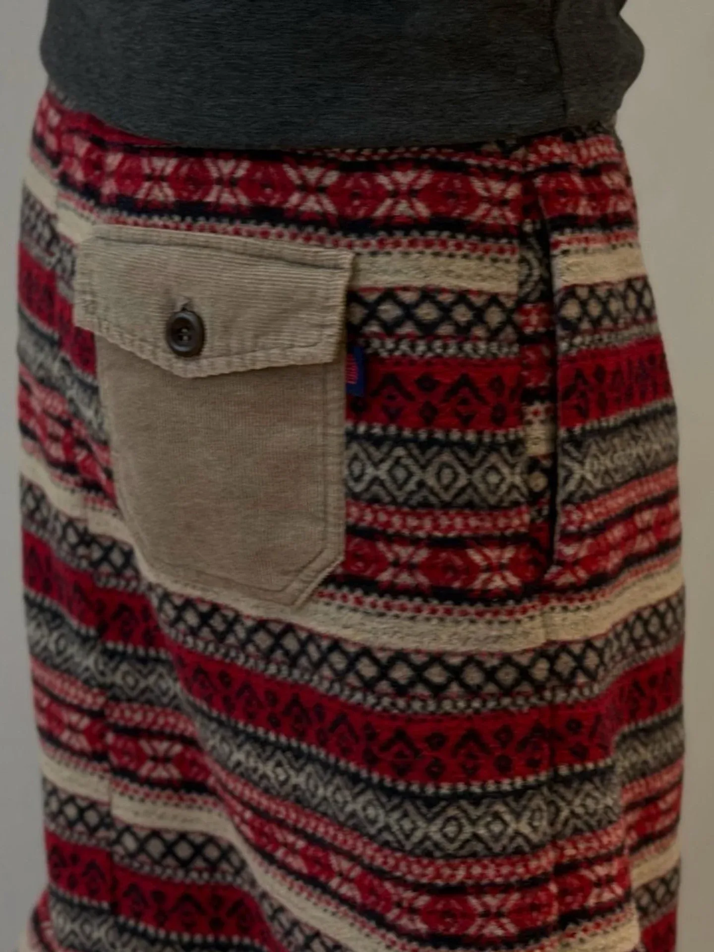 韓 圖騰綁帶長裙 3色