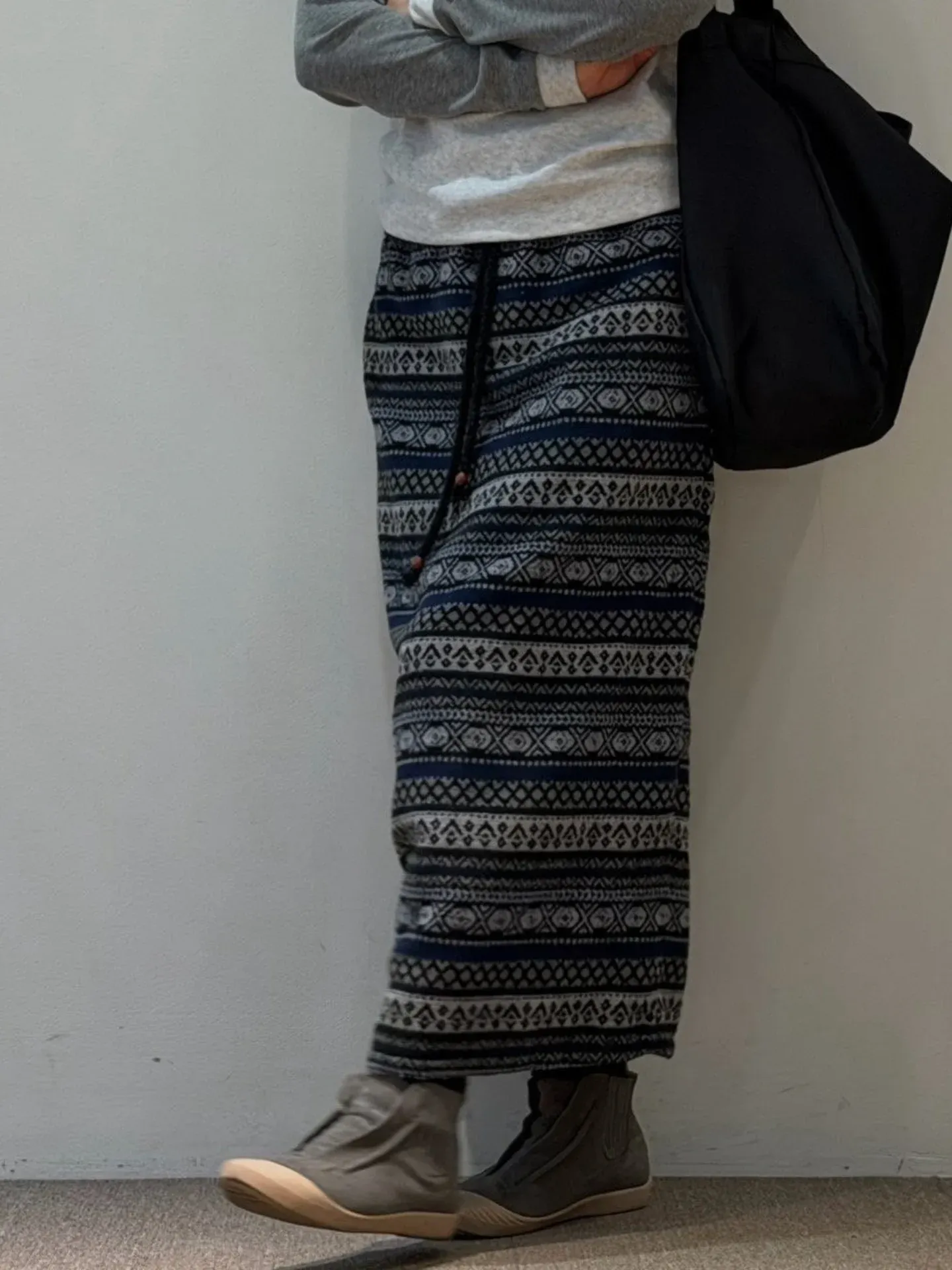 韓 圖騰綁帶長裙 3色