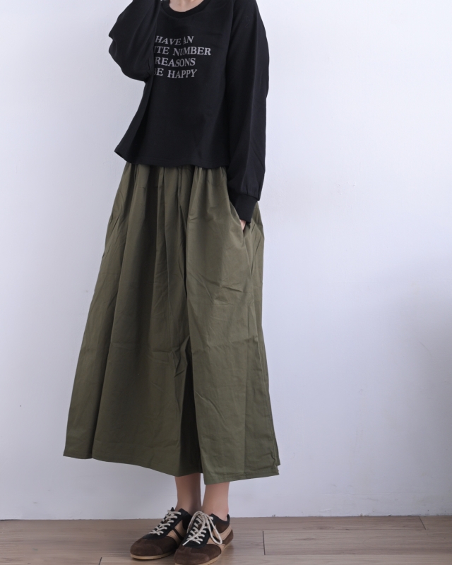 韓 英文字假兩件式長洋 2色 size