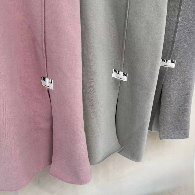 韓 素色圓領棉質長洋 3色