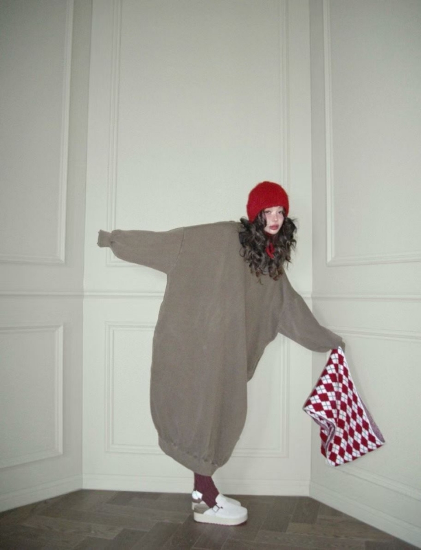 韓 素色棉質長洋 12色