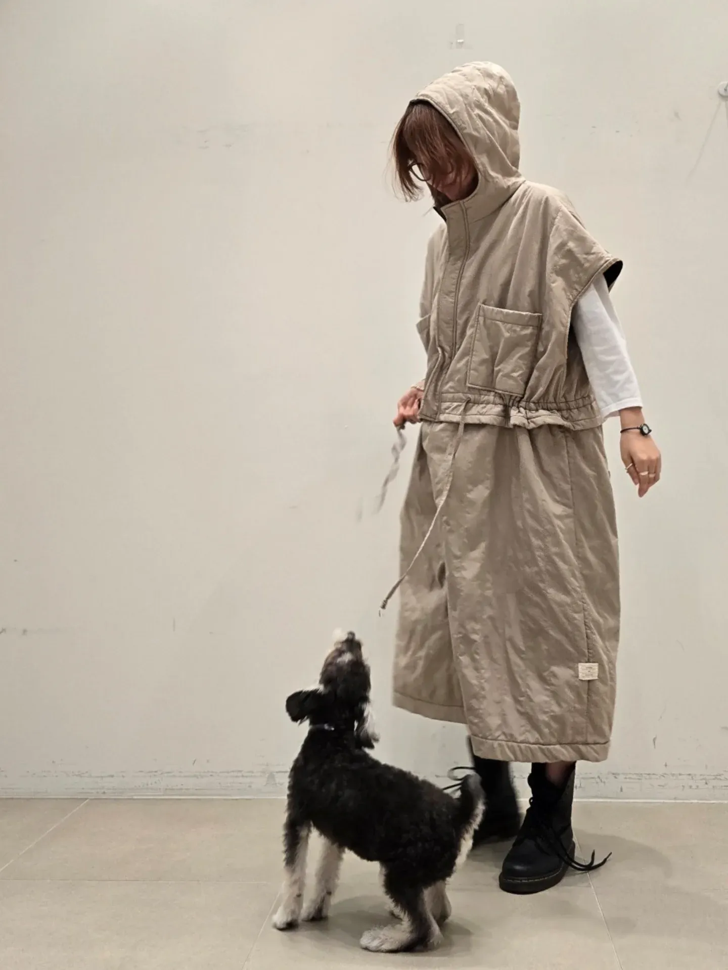 韓 大口袋連帽連身褲 3色