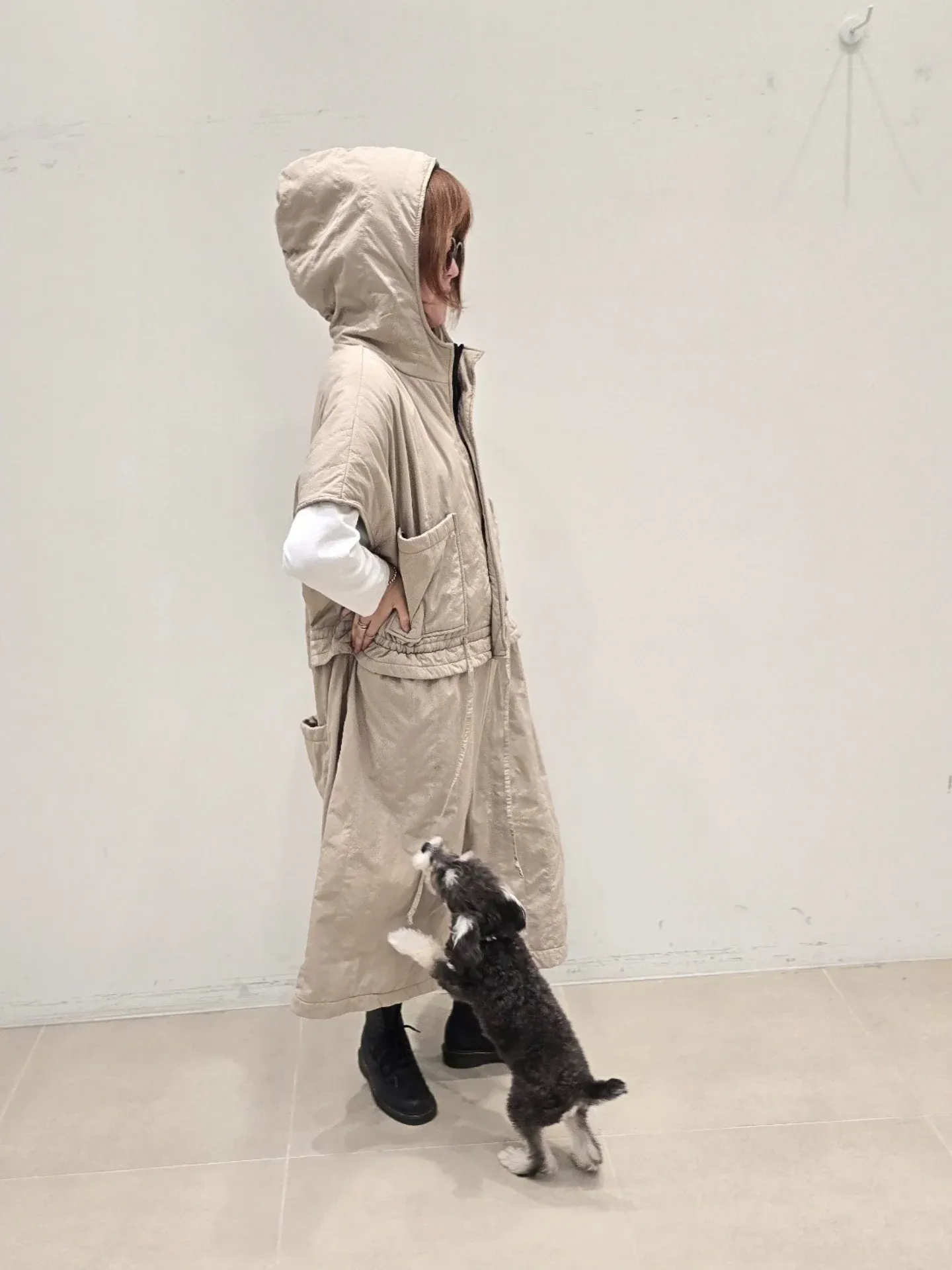 韓 大口袋連帽連身褲 3色