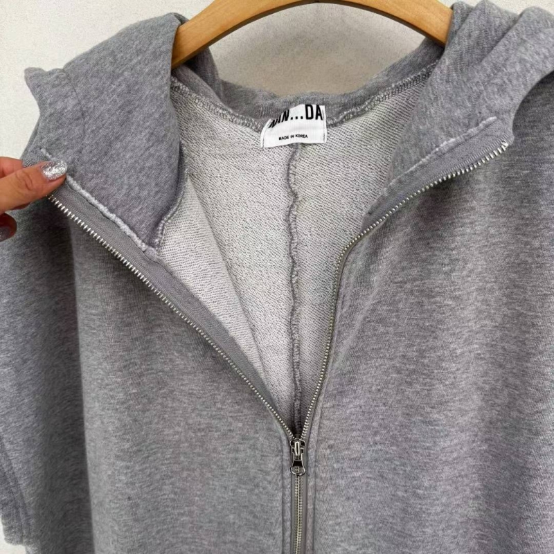 韓 連帽連身褲 2色