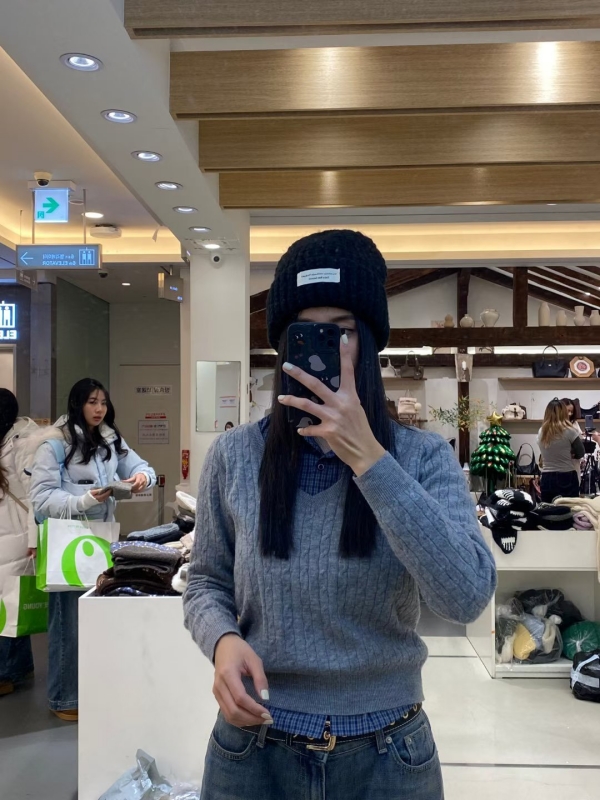 韓 壓紋小標毛帽 6色