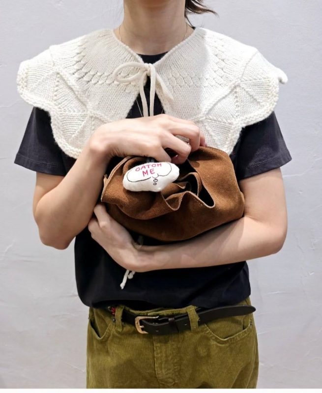 韓 綁帶造型小領 2色