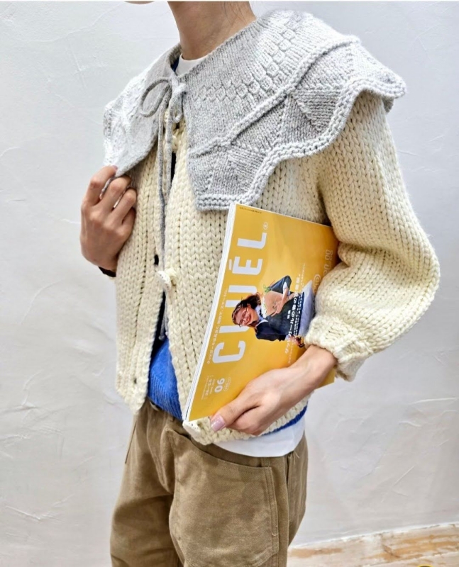 韓 綁帶造型小領 2色