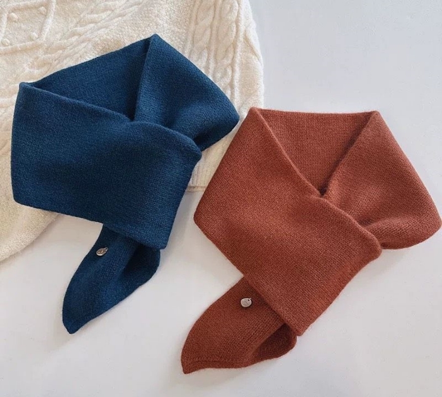 韓 有洞款短圍巾 8色 size