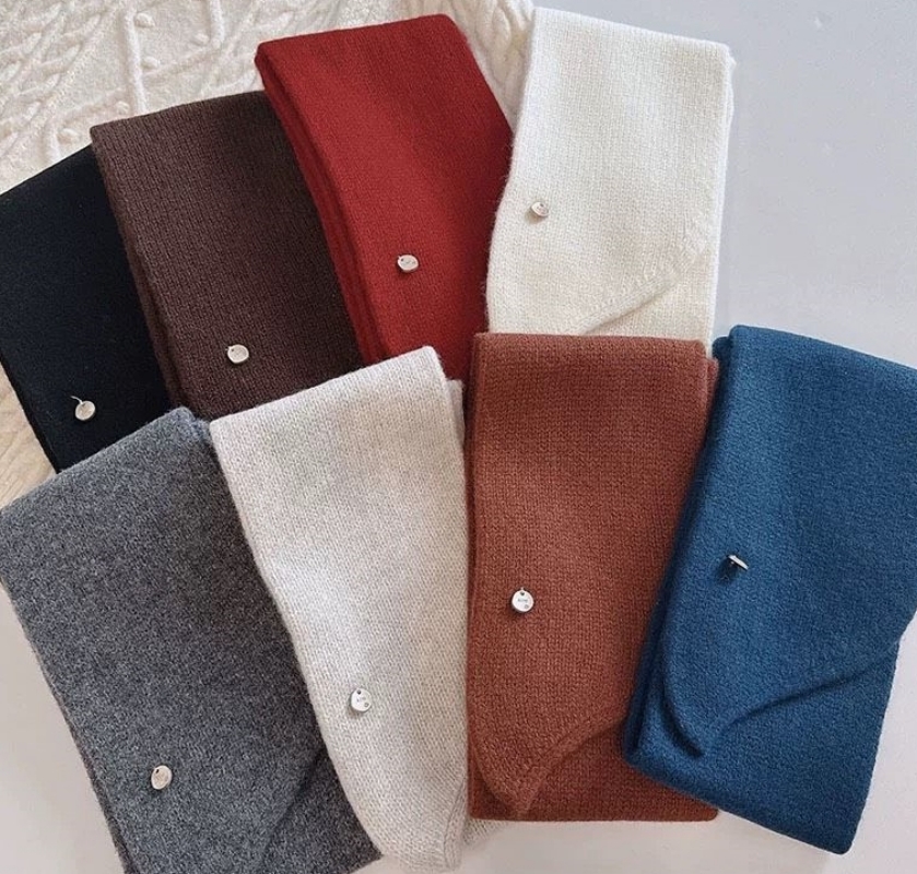 韓 有洞款短圍巾 8色 size