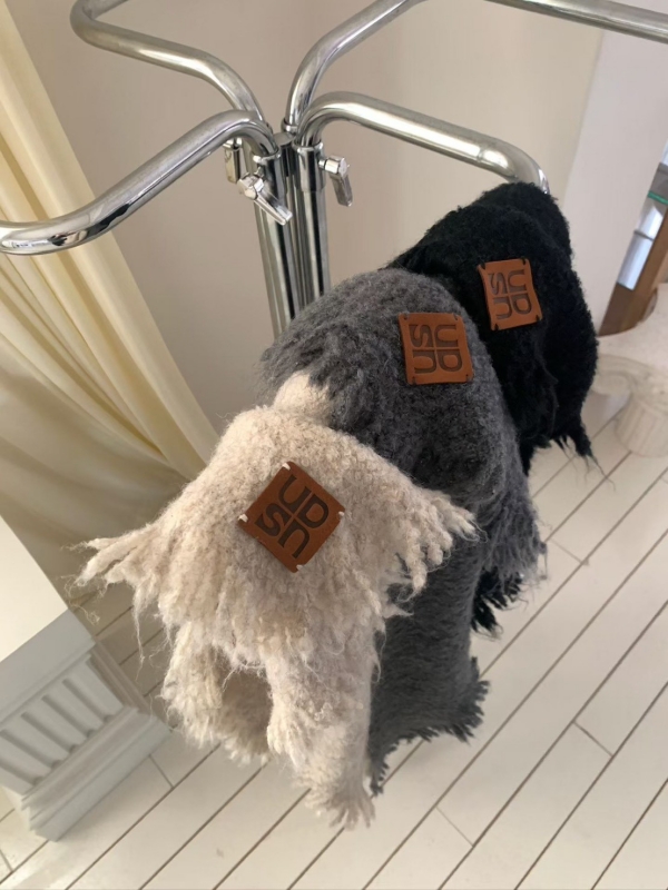 韓 小標鬚鬚素色圍巾 3色