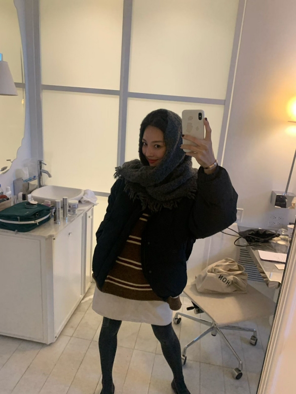 韓 小標鬚鬚素色圍巾 3色