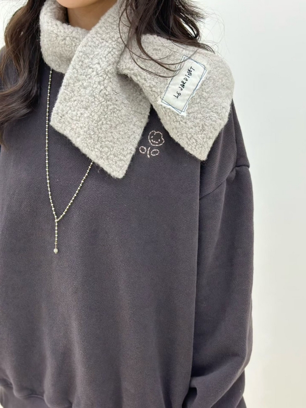 韓 小標短圍巾 3色