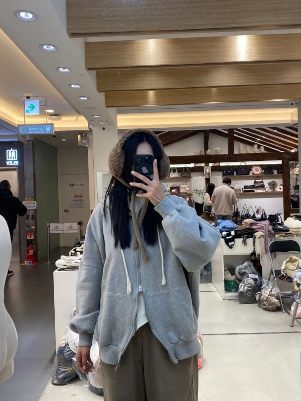 韓 毛毛綁帶耳罩 3色