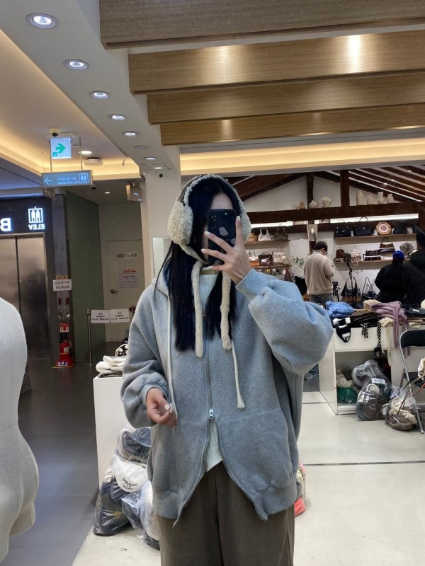 韓 毛毛綁帶耳罩 3色