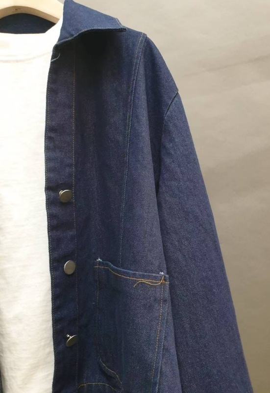 韓 有領小V牛仔外套 2色 size