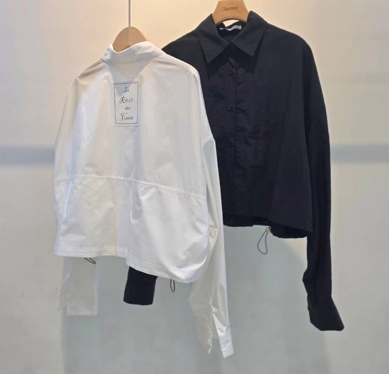 韓 背貼布襯衫外套 2色 size