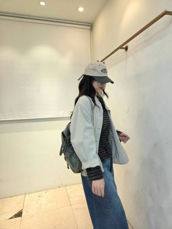 韓 小立領前口袋外套 3色