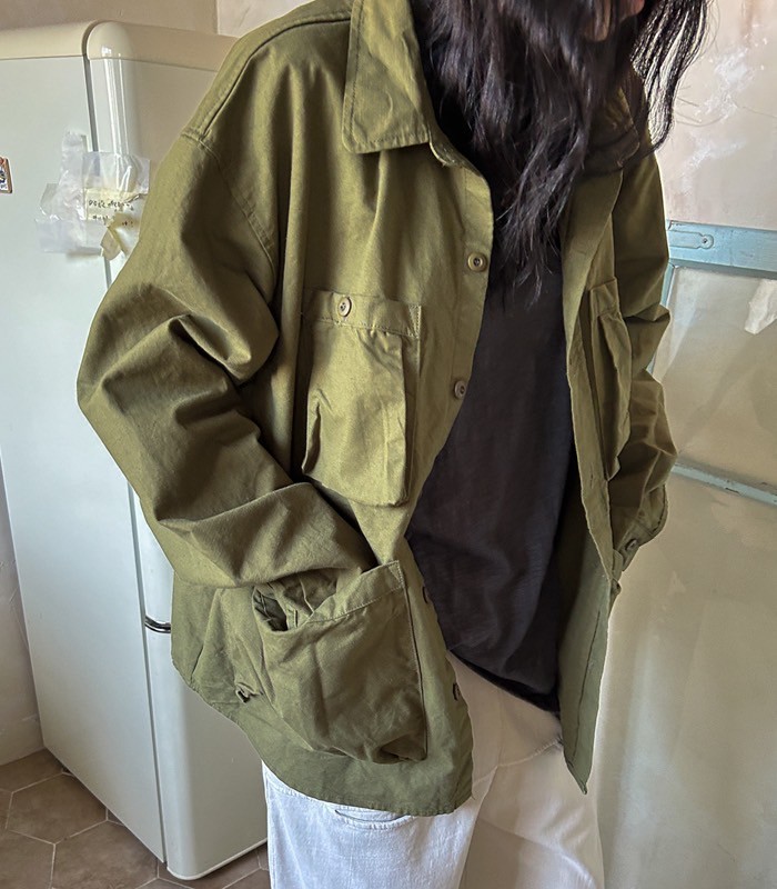 韓 大四口袋外套 3色