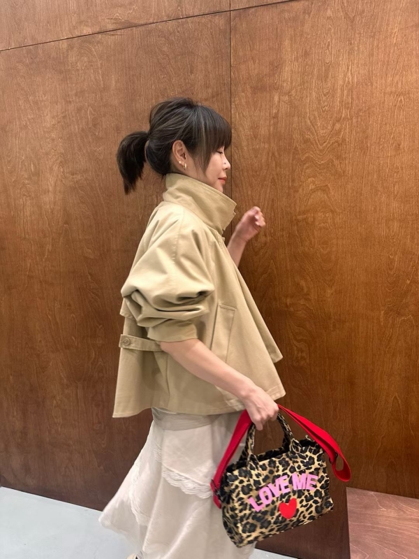 韓 立領短版外套 2色