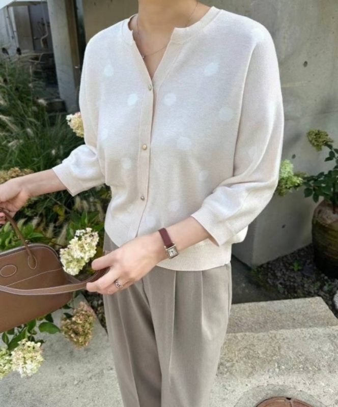 韓 低調點點小外套 3色