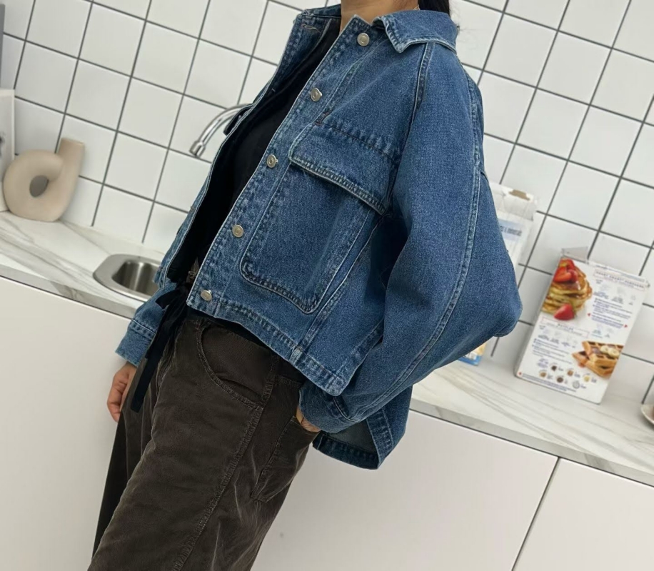 韓 大口袋牛仔外套 兩色