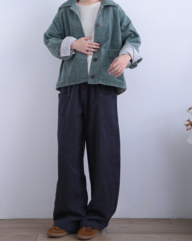 韓 燈心絨短版外套 2色 size